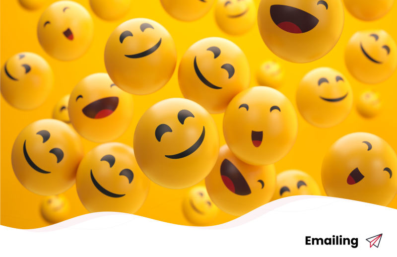 How to use emoji in the email communication.
